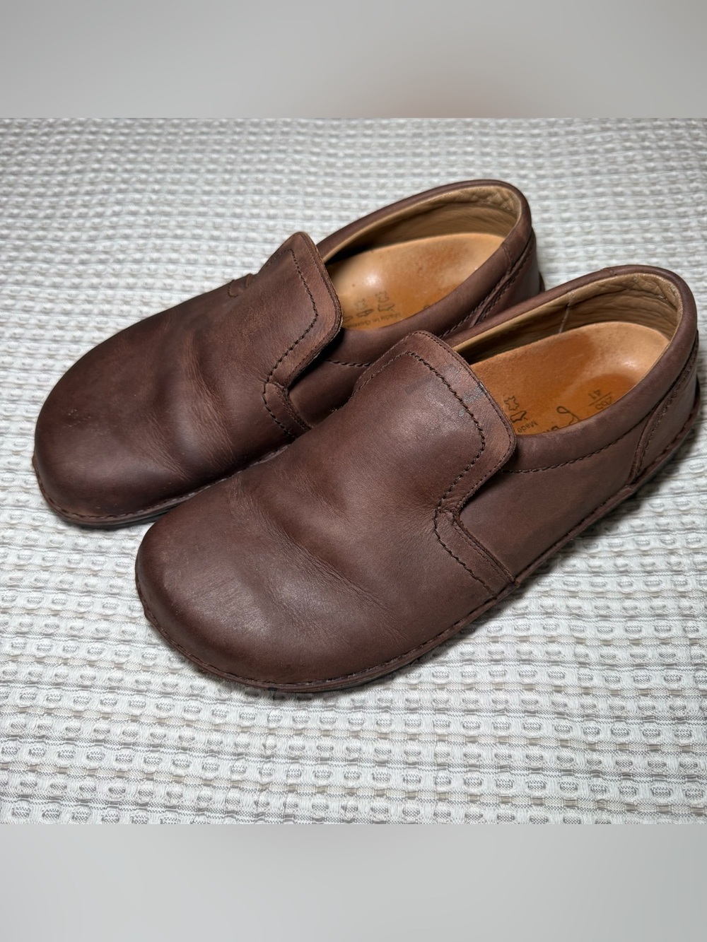 Birkenstock Women’s Slip On Clogs Loafers Brown Leather Shoes Size US 11 EU 41 - Picture 8 of 8